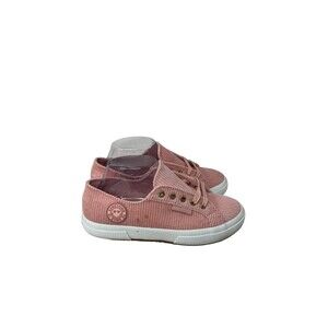 Superga Sneakers Women's Size 7.5 Pink Corduroy Lace Up Something Navy